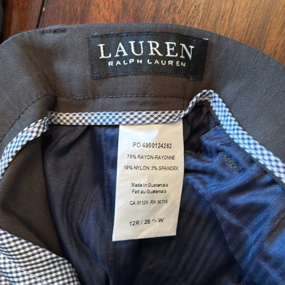 Lauren Ralph Lauren‎ Boy’s Dark Green Straight Leg Pants Size 12R 26”W